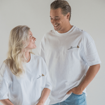 T-Shirt flying BEE WHITE